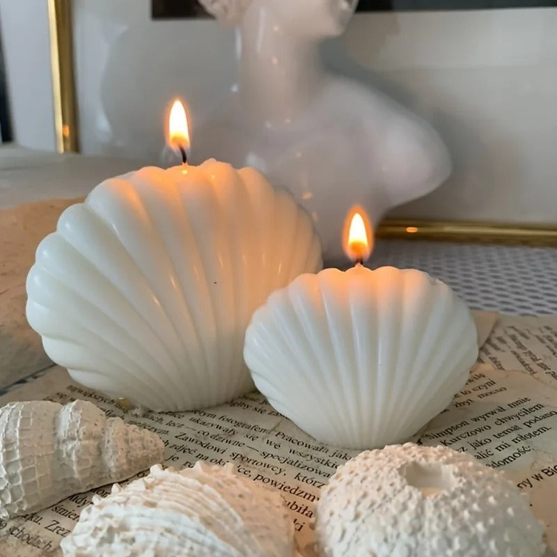 Velas Decoratica Pacific Shell 2 Peças